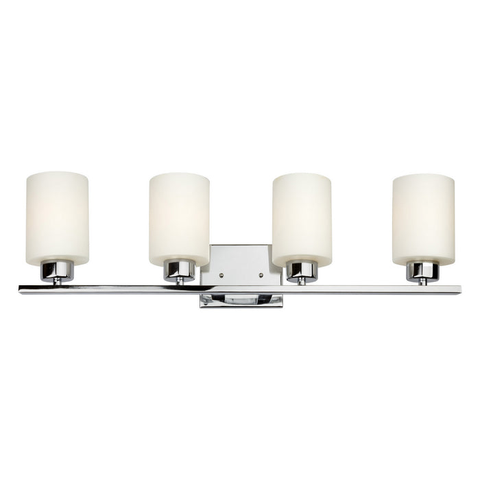 Forte - 5186-04-05 - Four Light Bath Bar - Chrome