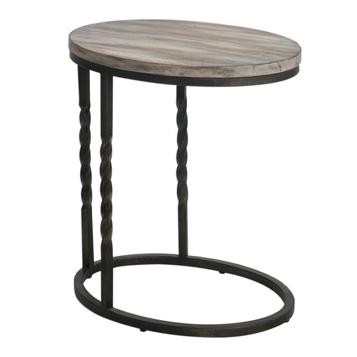 Uttermost - 25320 - Side Table - Tauret - Textured Aged Steel