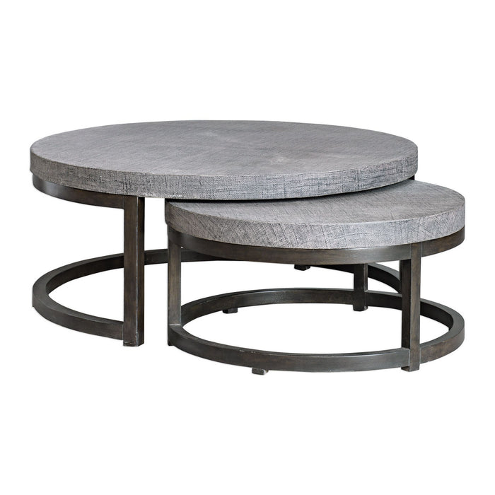 Uttermost - 25882 - Nesting Tables, Set/2 - Aiyara - Rubbed Black Coffee