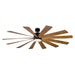 Modern Forms Fans - FR-W1815-80L-MB/DK - 80``Ceiling Fan - Windflower - Matte Black