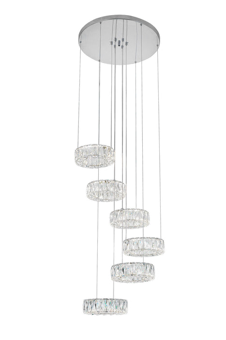 CWI Lighting - 1044P24-601-R-6C - LED Chandelier - Madeline - Chrome