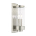 Livex Lighting - 20722-91 - Two Light Outdoor Wall Lantern - Hillcrest - Brushed Nickel