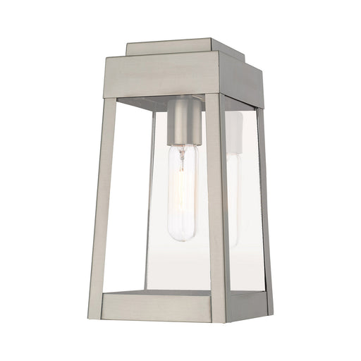 Livex Lighting - 20852-91 - One Light Outdoor Wall Lantern - Oslo - Brushed Nickel