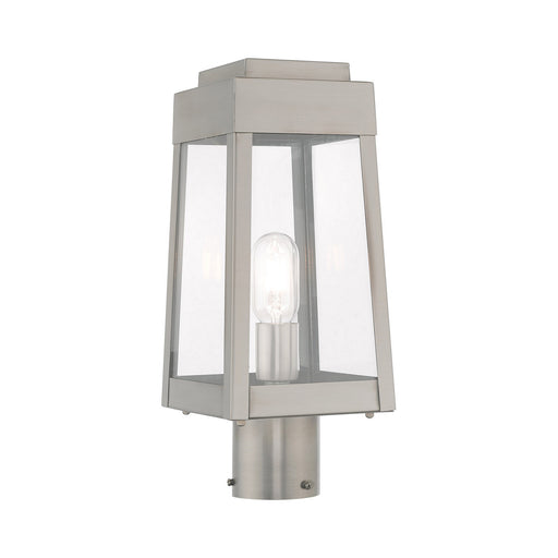 Livex Lighting - 20853-91 - One Light Outdoor Post-Top Lanterm - Oslo - Brushed Nickel