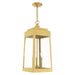 Livex Lighting - 20860-12 - Three Light Outdoor Pendant - Oslo - Satin Brass