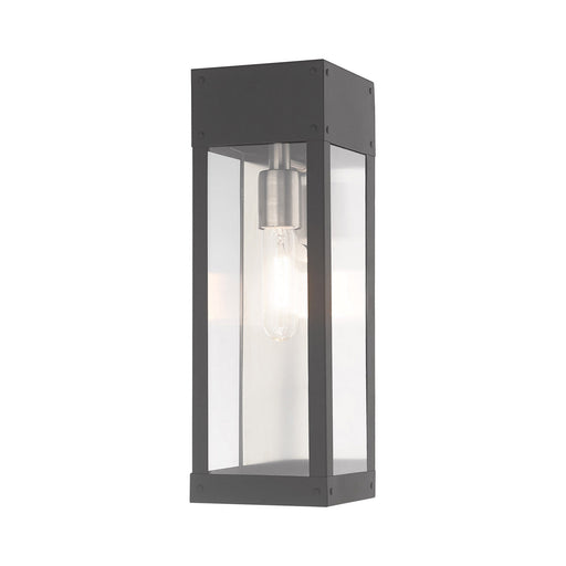 Livex Lighting - 20873-76 - One Light Outdoor Wall Lantern - Barrett - Scandinavian Gray