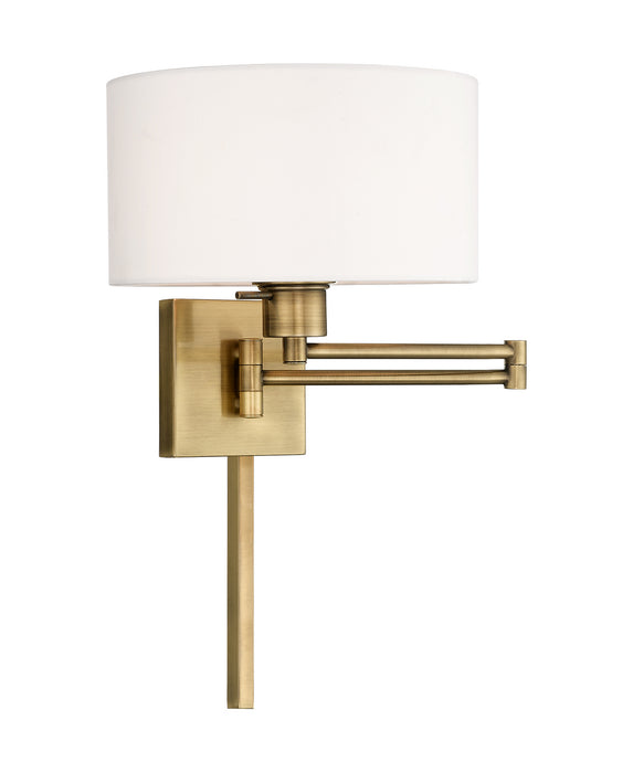 Livex Lighting - 40036-01 - One Light Swing Arm Wall Lamp - Swing Arm Wall Lamps - Antique Brass