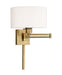 Livex Lighting - 40036-01 - One Light Swing Arm Wall Lamp - Swing Arm Wall Lamps - Antique Brass