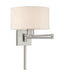 Livex Lighting - 40037-91 - One Light Swing Arm Wall Lamp - Swing Arm Wall Lamps - Brushed Nickel