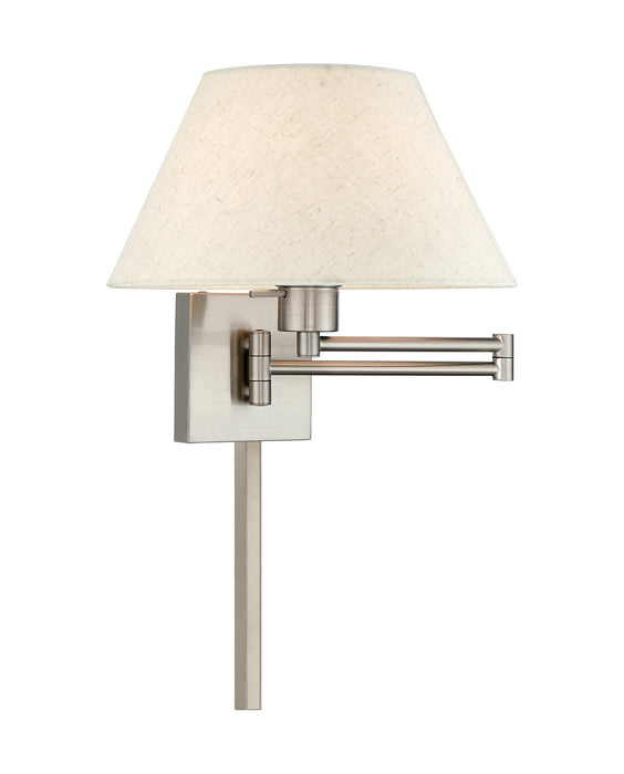 Livex Lighting - 40038-91 - One Light Swing Arm Wall Lamp - Swing Arm Wall Lamps - Brushed Nickel