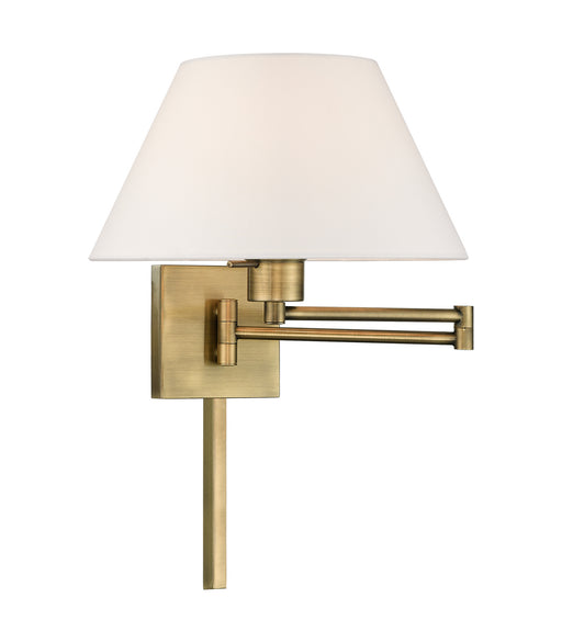 Livex Lighting - 40039-01 - One Light Swing Arm Wall Lamp - Swing Arm Wall Lamps - Antique Brass