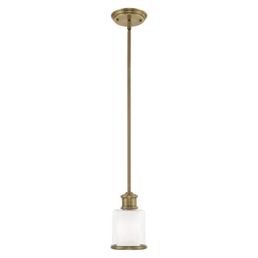Livex Lighting - 40210-01 - One Light Mini Pendant - Middlebush - Antique Brass