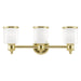 Livex Lighting - 40213-02 - Three Light Bath Vanity - Middlebush - Polished Brass