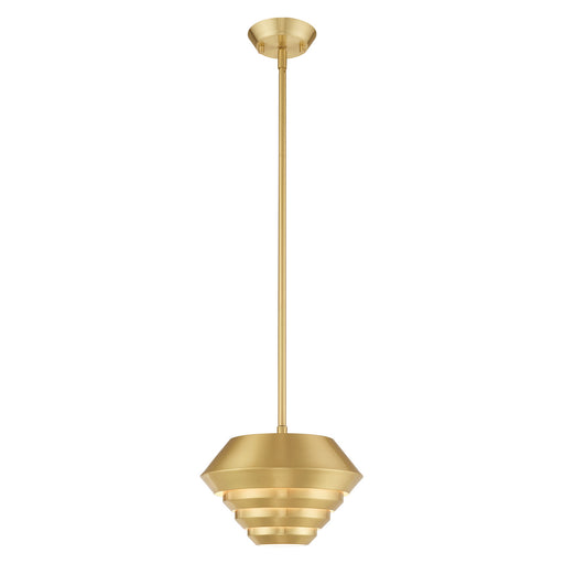 Livex Lighting - 40401-12 - One Light Mini Pendant - Amsterdam - Satin Brass