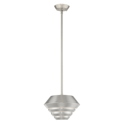 Livex Lighting - 40401-91 - One Light Mini Pendant - Amsterdam - Brushed Nickel
