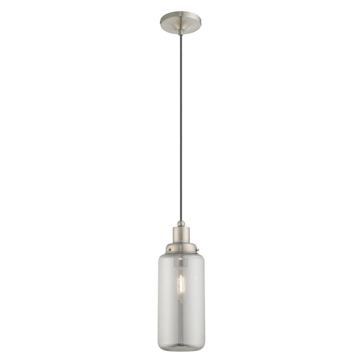 Livex Lighting - 40640-91 - One Light Mini Pendant - Art Glass Mini Pendants - Brushed Nickel