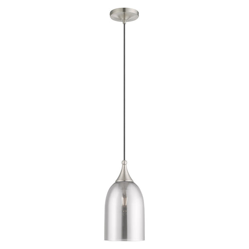 Livex Lighting - 40649-91 - One Light Mini Pendant - Art Glass Mini Pendants - Brushed Nickel
