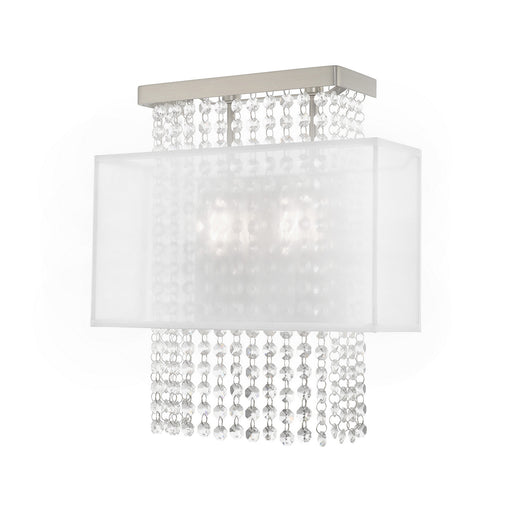 Livex Lighting - 41120-91 - Two Light Wall Sconce - Bella Vista - Brushed Nickel