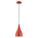 Livex Lighting - 41171-72 - One Light Mini Pendant - Metal Shade Mini Pendants - Shiny Red