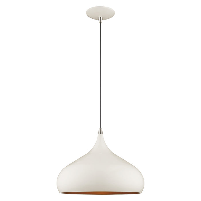 Livex Lighting - 41173-69 - One Light Mini Pendant - Metal Shade Mini Pendants - Shiny White