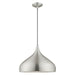 Livex Lighting - 41174-66 - One Light Mini Pendant - Metal Shade Mini Pendants - Brushed Aluminum