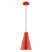 Livex Lighting - 41175-72 - One Light Mini Pendant - Metal Shade Mini Pendants - Shiny Red