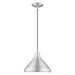 Livex Lighting - 41178-66 - One Light Mini Pendant - Metal Shade Mini Pendants - Brushed Aluminum