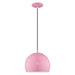 Livex Lighting - 41181-79 - One Light Mini Pendant - Metal Shade Mini Pendants - Shiny Pink