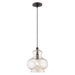 Livex Lighting - 41222-92 - One Light Mini Pendant - Art Glass Mini Pendants - English Bronze