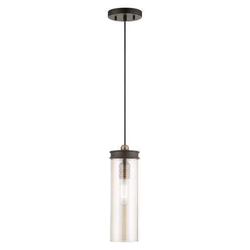 Livex Lighting - 41227-07 - One Light Mini Pendant - Art Glass Mini Pendants - Bronze
