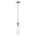 Livex Lighting - 41236-91 - One Light Mini Pendant - Art Glass Mini Pendants - Brushed Nickel
