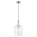 Livex Lighting - 41237-91 - One Light Mini Pendant - Art Glass Mini Pendants - Brushed Nickel