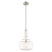 Livex Lighting - 41239-91 - One Light Mini Pendant - Art Glass Mini Pendants - Brushed Nickel