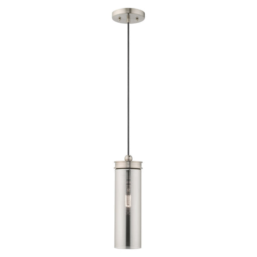 Livex Lighting - 41241-91 - One Light Mini Pendant - Art Glass Mini Pendants - Brushed Nickel