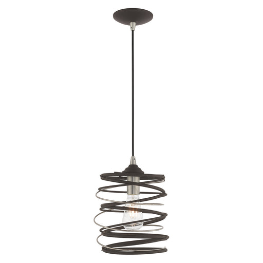 Livex Lighting - 41320-07 - One Light Mini Pendant - Geometric Shade Mini Pendants - Bronze