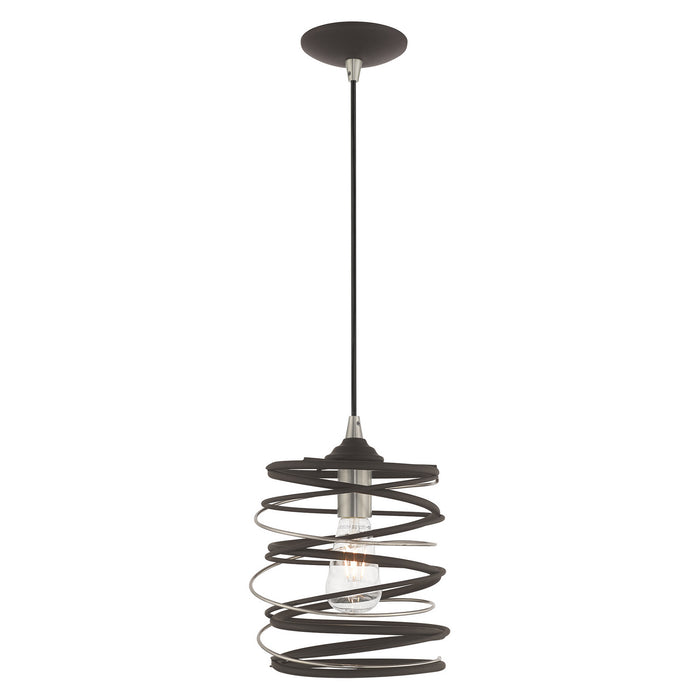 Livex Lighting - 41320-07 - One Light Mini Pendant - Geometric Shade Mini Pendants - Bronze