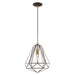 Livex Lighting - 41324-07 - One Light Mini Pendant - Geometric Shade Mini Pendants - Bronze