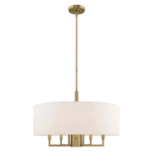 Livex Lighting - 42605-01 - Six Light Chandelier - Meridian - Antique Brass