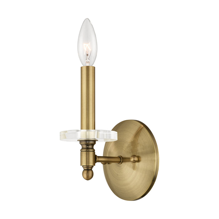 Livex Lighting - 42701-01 - One Light Wall Sconce - Bancroft - Antique Brass