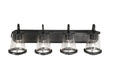 Designers Fountain - 87004-WI - Four Light Bath Bar - Darby - Weathered Iron