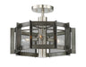 Designers Fountain - 89311-WI - Three Light Semi-Flush Mount - Baxter - Weathered Iron