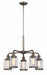 Designers Fountain - 91385-SCB - Five Light Chandelier - Anson - Satin Copper Bronze