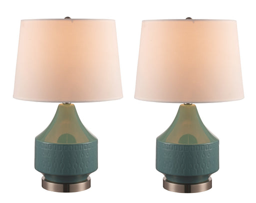Trans Globe Imports - RTL-9058 - One Light Table Lamp - Brushed Nickel