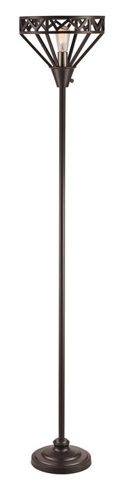 Trans Globe Imports - RTL-9060 - One Light Floor Lamp - Rubbed Oil Bronze/Brushed Nickel