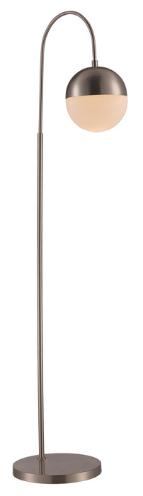 Trans Globe Imports - RTL-9066 BN - One Light Floor Lamp - Brushed Nickel