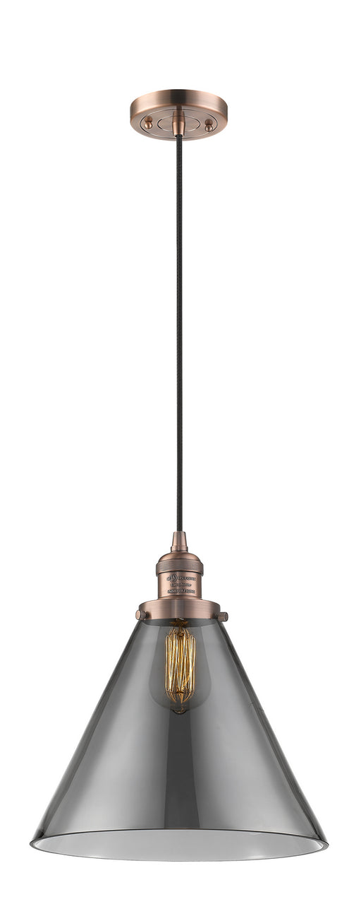 Innovations - 201C-AC-G43-L - One Light Mini Pendant - Franklin Restoration - Antique Copper