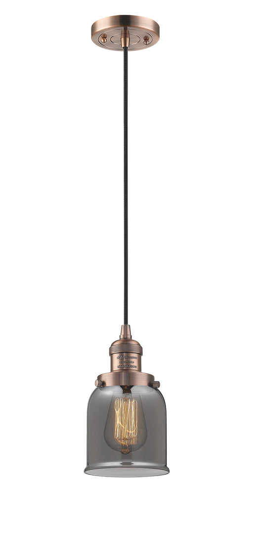 Innovations - 201C-AC-G53-LED - LED Mini Pendant - Franklin Restoration - Antique Copper