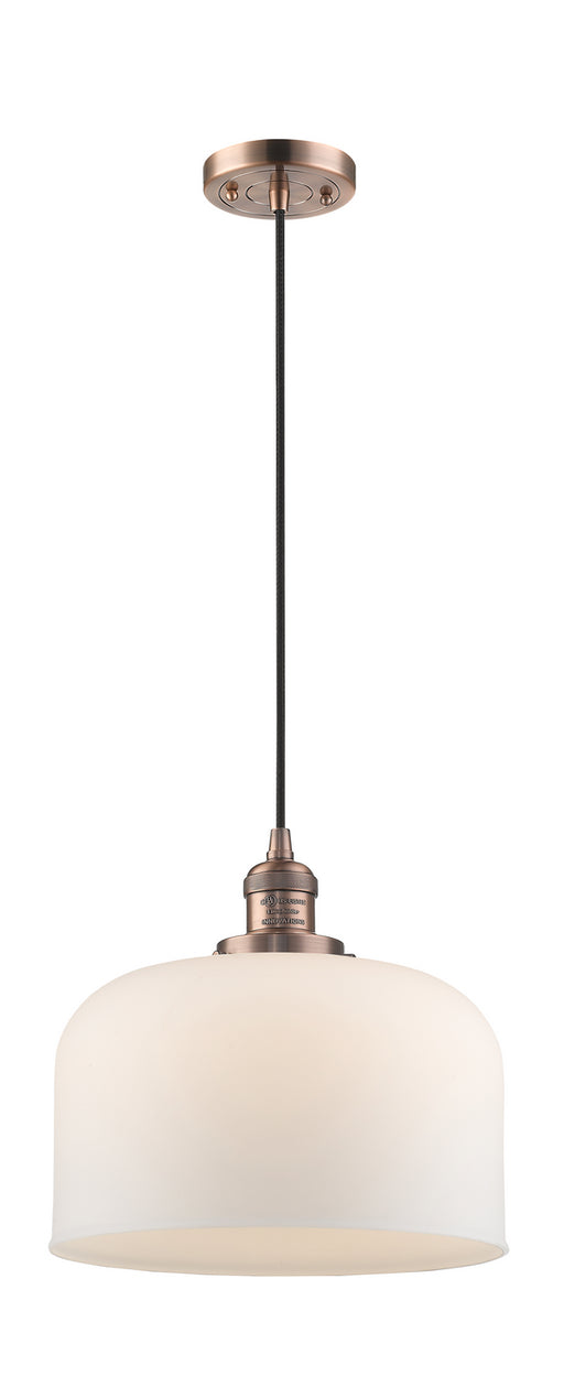 Innovations - 201C-AC-G71-L - One Light Mini Pendant - Franklin Restoration - Antique Copper