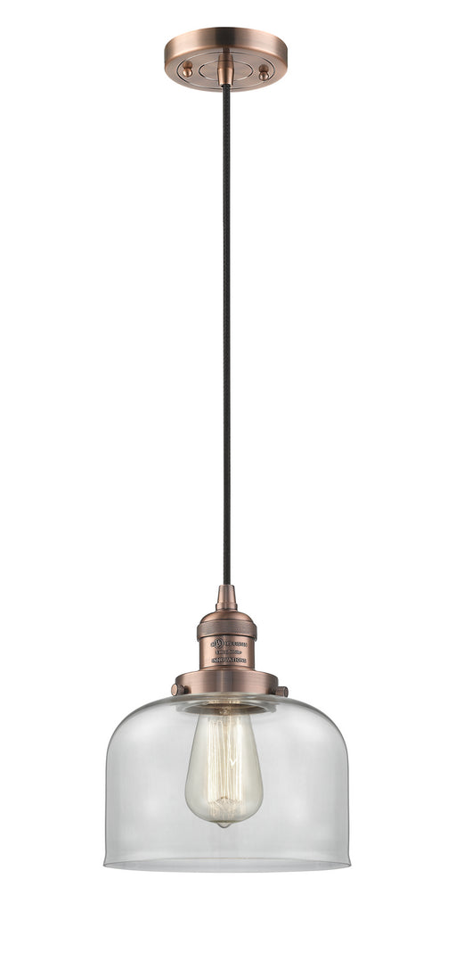 Innovations - 201C-AC-G72-LED - LED Mini Pendant - Franklin Restoration - Antique Copper