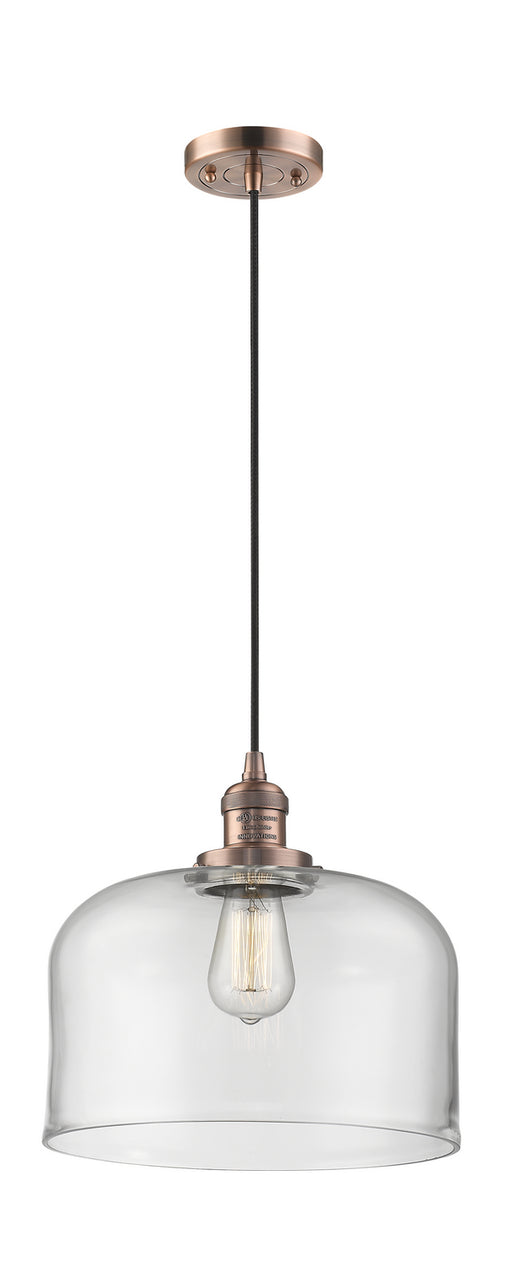 Innovations - 201C-AC-G72-L-LED - LED Mini Pendant - Franklin Restoration - Antique Copper